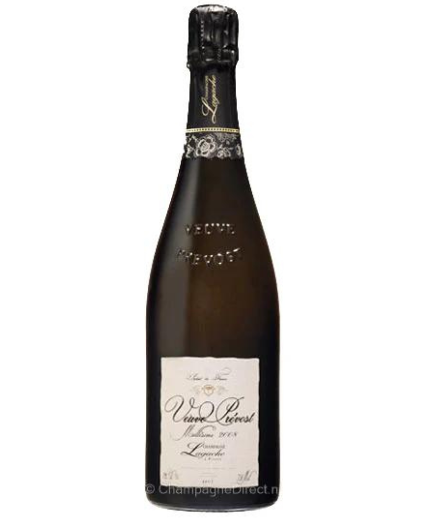 Front view of a Lagache - Veuve Prevost Millesime 2019 bottle of Champagne