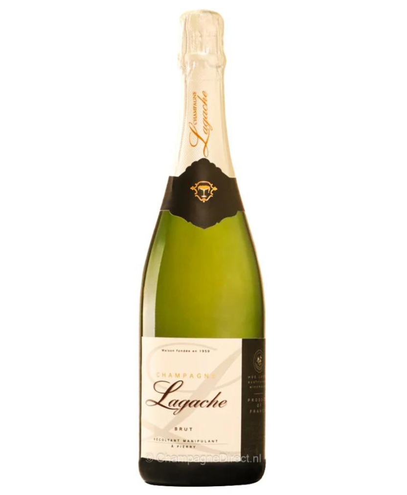 Front image of a bottle of Lagache Cuvee Brut Front